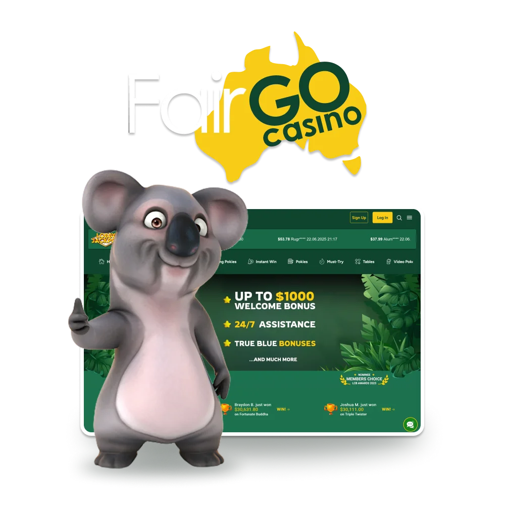 Fair Go Casino bonus banner